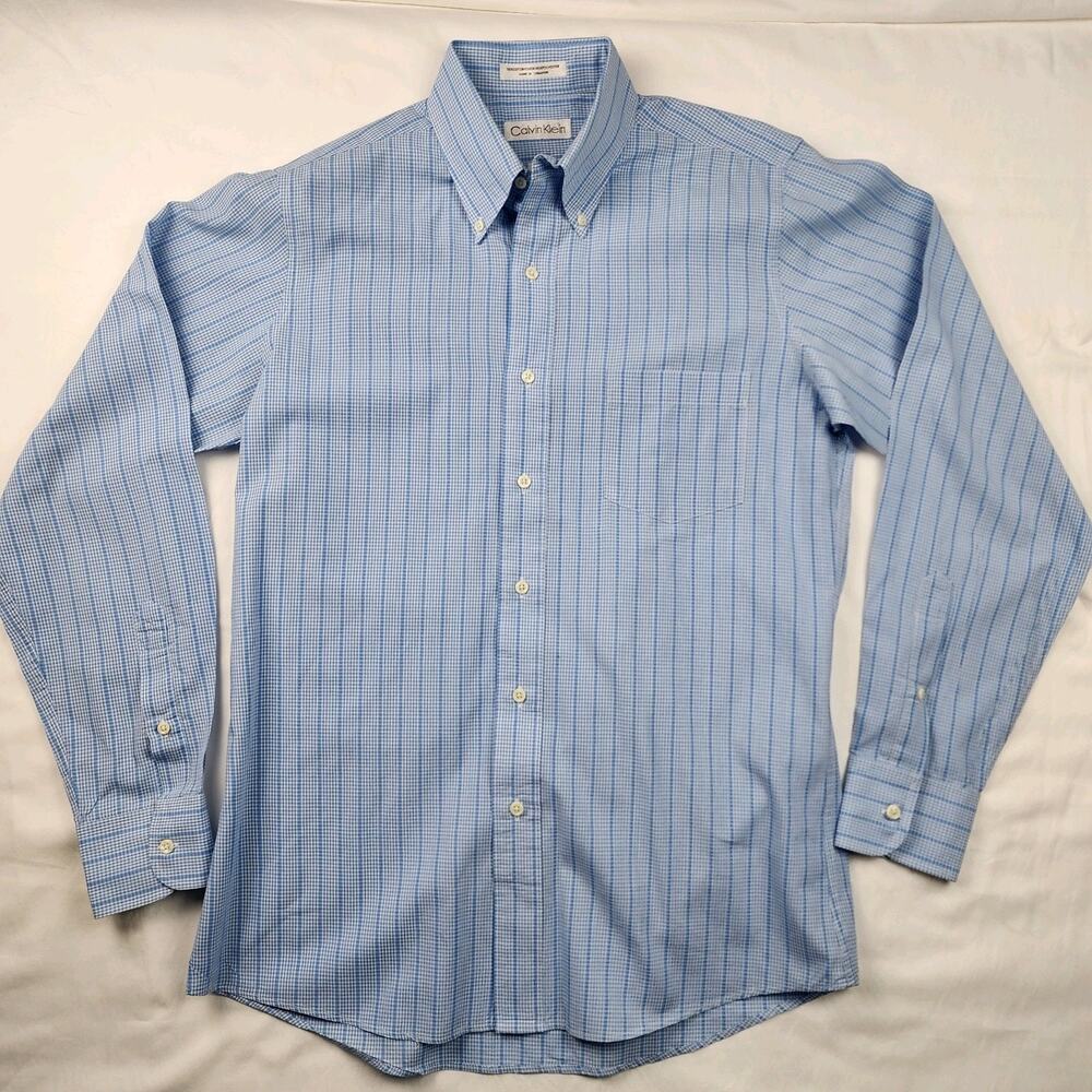 Ralph Lauren Mens 16 1/2 35 Polo Shirt Yarmouth Oxford Blue Flesh Pony Embroider